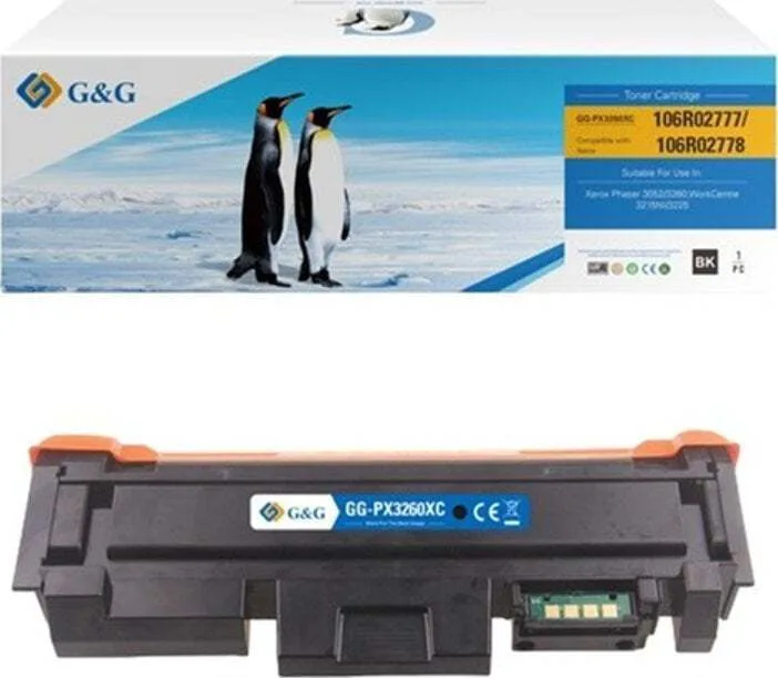 G&g Compatible Toner Cartridge Xerox 106r02778 Nt-px3260xc Black 3000s G&g Compatible Toner Cartridge Xerox 106r02778 Nt-px3260xc Black 3000s - Image 1