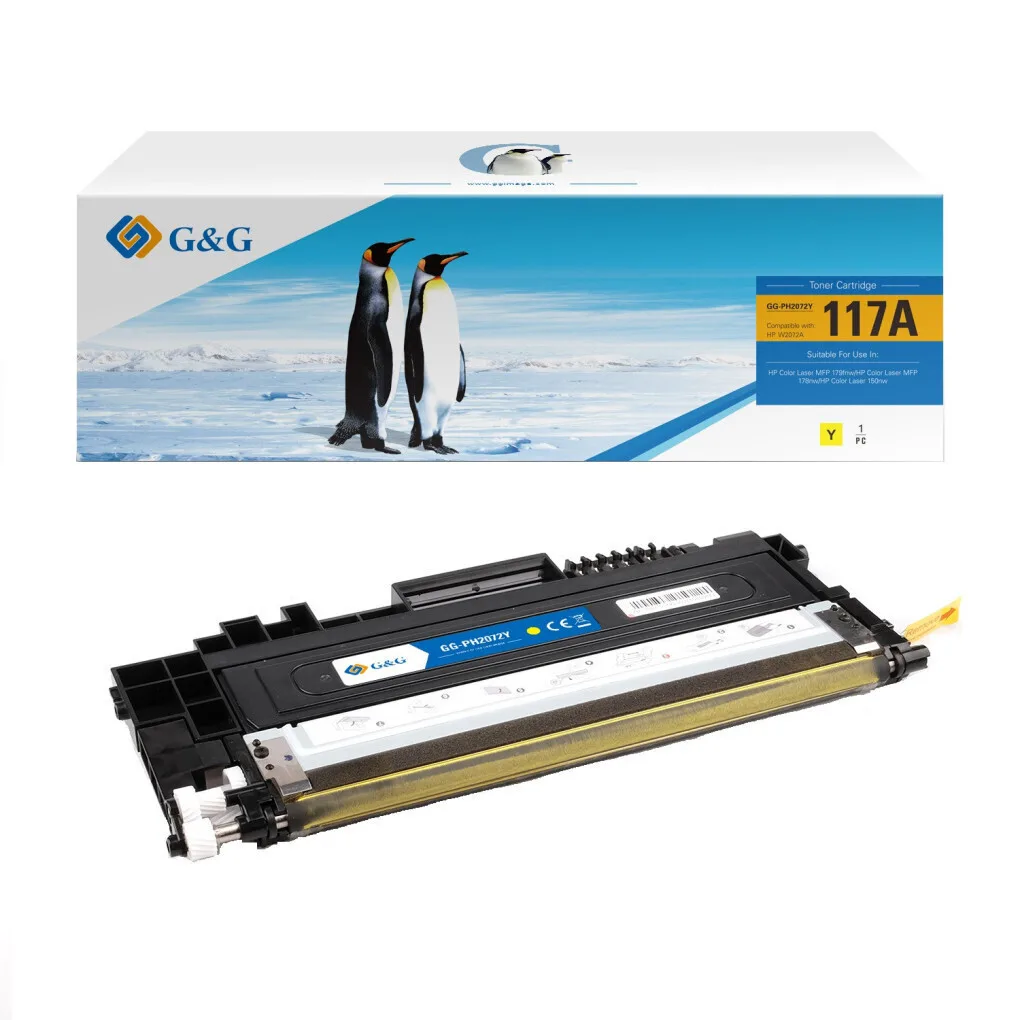 G&g Premium Toner 0.7k Hp 117a Yellow W2072a Hp117a G&g Premium Toner 0.7k Hp 117a Yellow W2072a Hp117a - Image 1