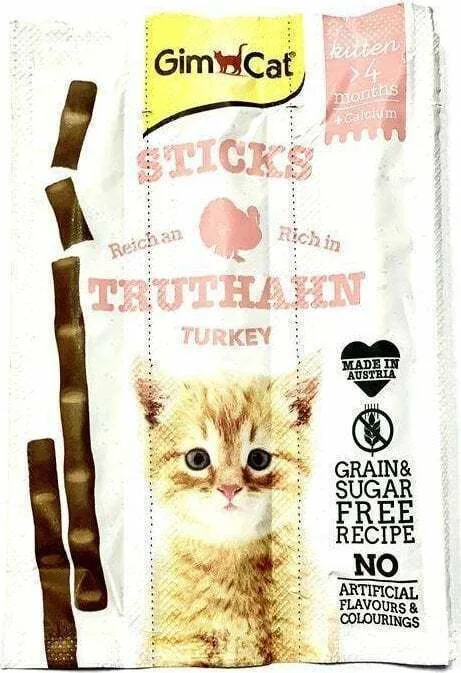 Gimcat Λιχουδιές σε Stick με Γαλοπούλα για Ανήλικες Γάτες 3τμχ 20gr 420929 Gimcat Λιχουδιές σε Stick με Γαλοπούλα για Ανήλικες Γάτες 3τμχ 20gr 420929 - Image 1