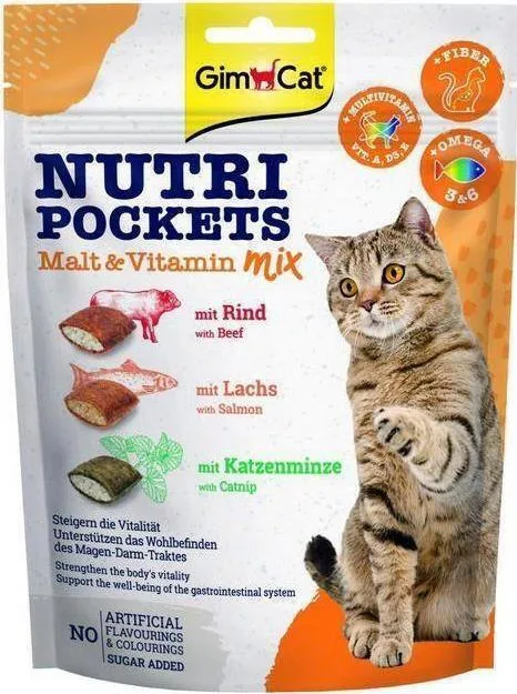 Gimcat Nutri Pockets Λιχουδιές για Γάτα 150gr 419169 Gimcat Nutri Pockets Λιχουδιές για Γάτα 150gr 419169 - Image 1