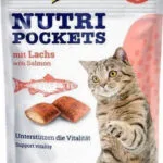 Gimcat Nutri Pockets Λιχουδιές με Σολομό για Γάτα 1τμχ 60gr 419206