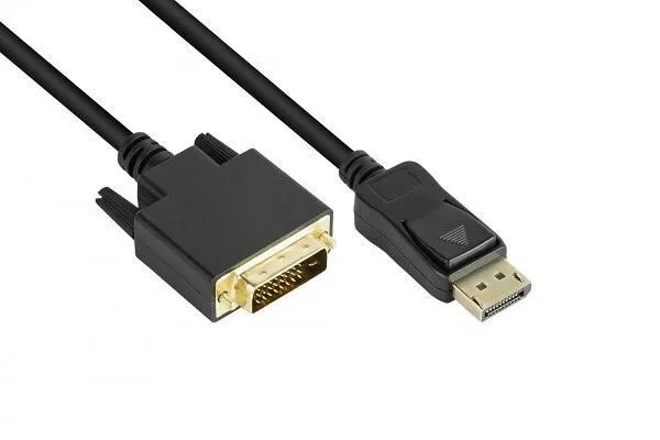 Good Connections Cable DVI-D male - DisplayPort male 5m Μαύρο (DP-DVI5) Good Connections Cable DVI-D male - DisplayPort male 5m Μαύρο (DP-DVI5) - Image 1