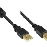 Good Connections USB 2.0 Cable USB-A male - USB-B male Μαύρο 5m GC-M0083