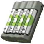 GP Batteries ReCyko USB Φορτιστής 4 Μπαταριών Ni-MH Μεγέθους AA/AAA Σετ με 4 Μπαταρίες