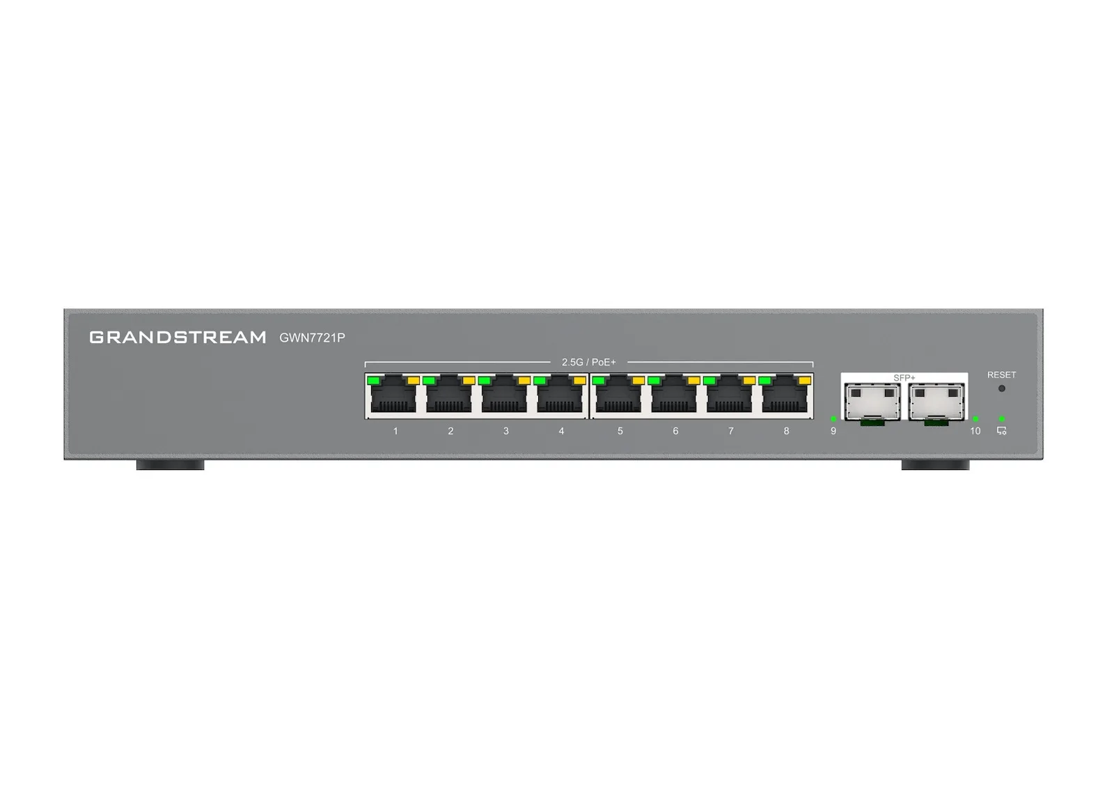 Grandstream GWN7721P Managed L2 PoE+ Switch με 8 Θύρες Gigabit (1Gbps) Ethernet και 2 SFP Θύρες Grandstream GWN7721P Managed L2 PoE+ Switch με 8 Θύρες Gigabit (1Gbps) Ethernet και 2 SFP Θύρες - Image 1