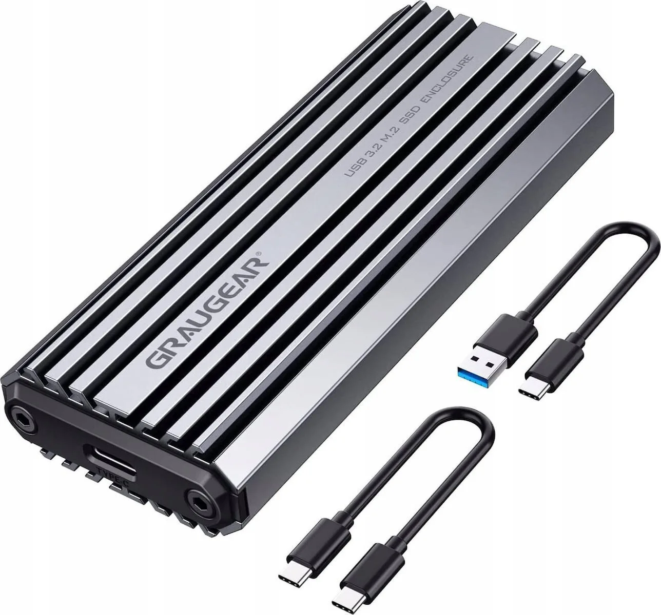 Graugear Θήκη για Σκληρό Δίσκο M.2 PCI Express NVME με σύνδεση Type-C σε Γκρι χρώμα G-M201-AC-10G Graugear Θήκη για Σκληρό Δίσκο M.2 PCI Express NVME με σύνδεση Type-C σε Γκρι χρώμα G-M201-AC-10G - Image 1