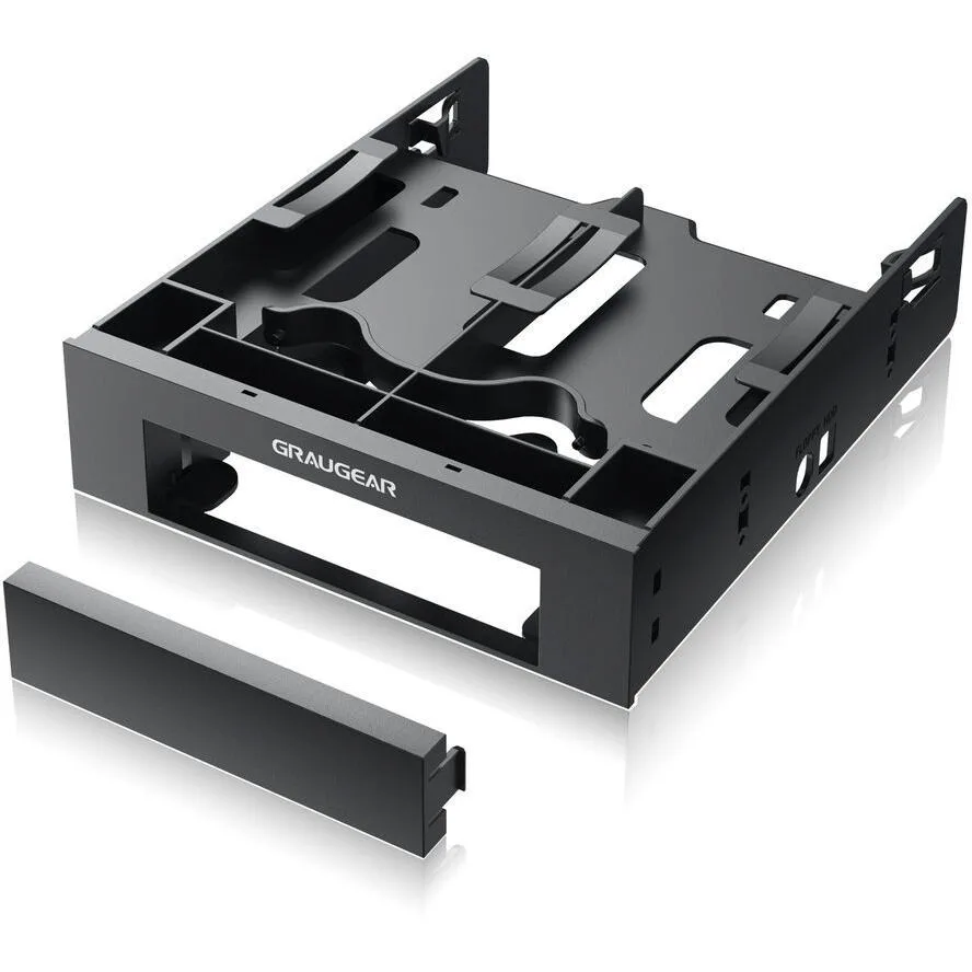 Graugear Πλαίσιο για Σκληρούς Δίσκους 2x 2,5" & 3,5" HDD/SSD in 5,25" Μαύρο (G-CV-235T525) Graugear Πλαίσιο για Σκληρούς Δίσκους 2x 2,5" & 3,5" HDD/SSD in 5,25" Μαύρο (G-CV-235T525) - Image 1