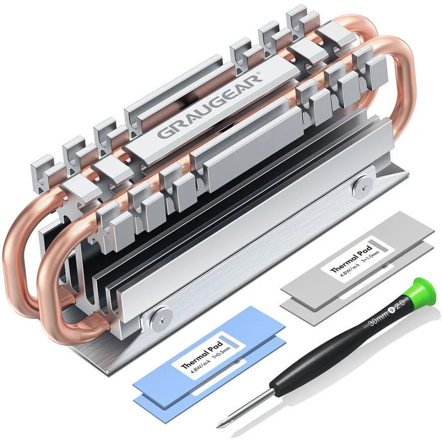 Graugear G-M2HS06 Ψύξη Μ.2 SSD Ασημί Graugear G-M2HS06 Ψύξη Μ.2 SSD Ασημί - Image 1