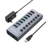 Graugear Hub 8 Θυρών USB 3.0 με σύνδεση USB-C Γκρι G-HUB71-A