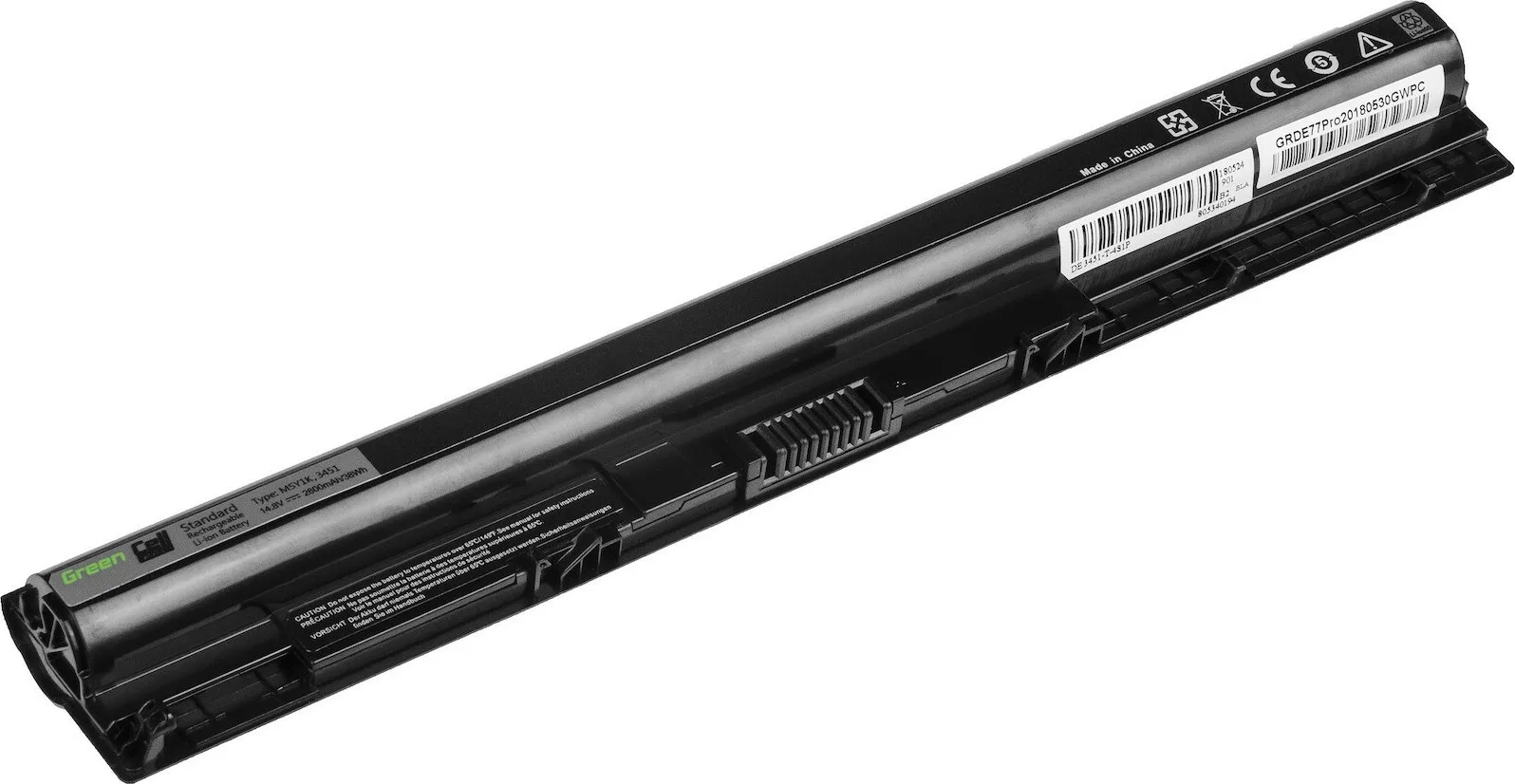 Green Cell Συμβατή Μπαταρία για Dell Inspiron 5551/5552/5558/5559/5755 με 2600mAh (DE77PRO) Green Cell Συμβατή Μπαταρία για Dell Inspiron 5551/5552/5558/5559/5755 με 2600mAh (DE77PRO) - Image 1