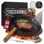 Gusskönig Τηγάνι από Μαντέμι με Αντικολλητική Επίστρωση 30cm GK-44