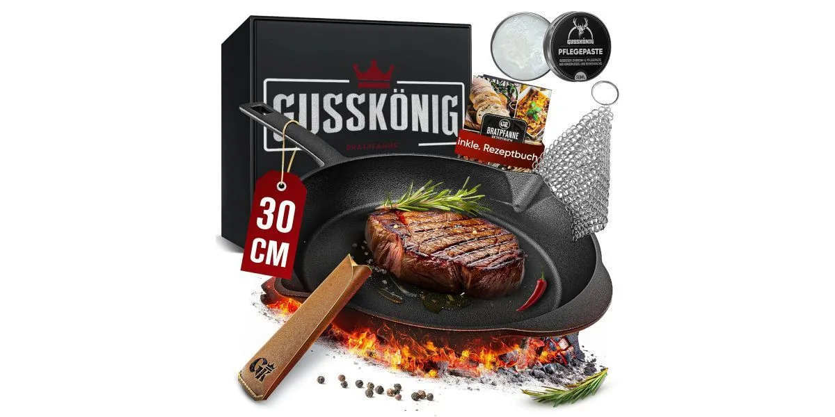 Gusskönig Τηγάνι από Μαντέμι με Αντικολλητική Επίστρωση 30cm GK-44 Gusskönig Τηγάνι από Μαντέμι με Αντικολλητική Επίστρωση 30cm GK-44 - Image 1