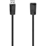 HAMA USB 2.0 Cable USB-A male - USB-A female Μαύρο 1.5m (00200619)