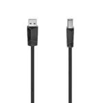HAMA USB 2.0 Cable USB-A male - USB-B male Μαύρο 3m (00200603)