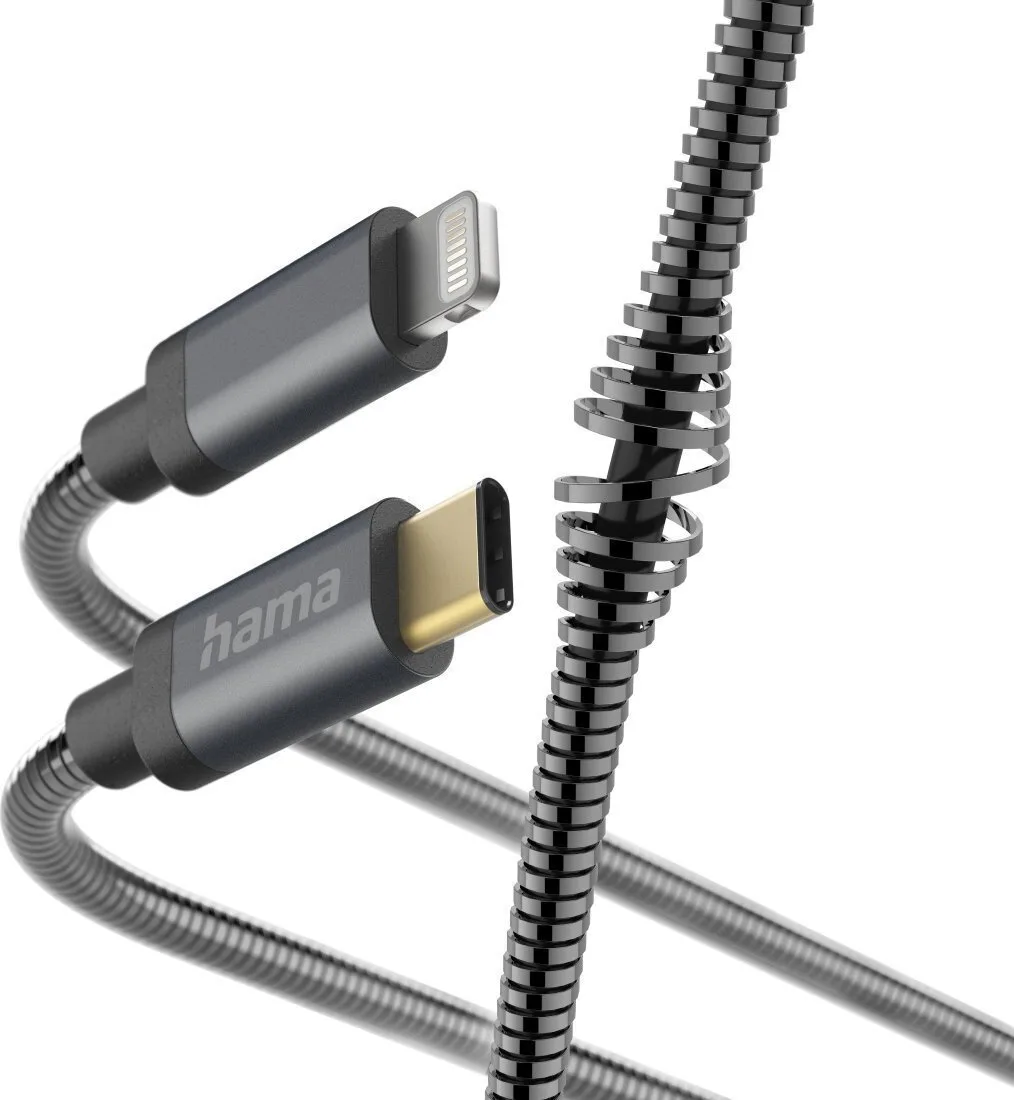 HAMA USB-C to Lightning Cable Γκρι 1.5m (2015520000) HAMA USB-C to Lightning Cable Γκρι 1.5m (2015520000) - Image 1