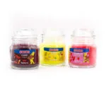 Haribo Αρωματικό Κερί σε Βάζο με Άρωμα Cherry Cola / Lemon / Strawberry 85gr 3τμχ A1077