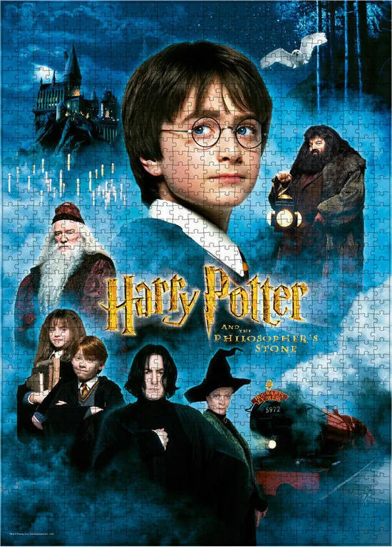 Harry Potter Sorcerers Stone Movie Poster Puzzle 2D 1000pcs 1000pz Harry Potter Sorcerers Stone Movie Poster Puzzle 2D 1000pcs 1000pz - Image 1