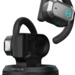 Hecate Air 2 Open Ear Bluetooth Handsfree Ακουστικά με Θήκη Φόρτισης Μαύρα