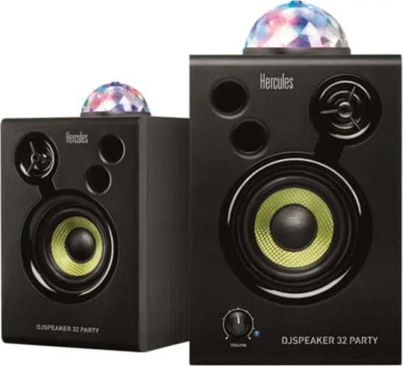 Hercules Monitor 32 Party Ηχεία Studio Monitor 3" 30W (Ζεύγος) Μαύρα Hercules Monitor 32 Party Ηχεία Studio Monitor 3" 30W (Ζεύγος) Μαύρα - Image 1