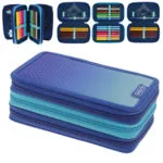 Herlitz Κασετίνα Τριπλή Γεμάτη 31τμχ Dip Dye Blue Turquoise