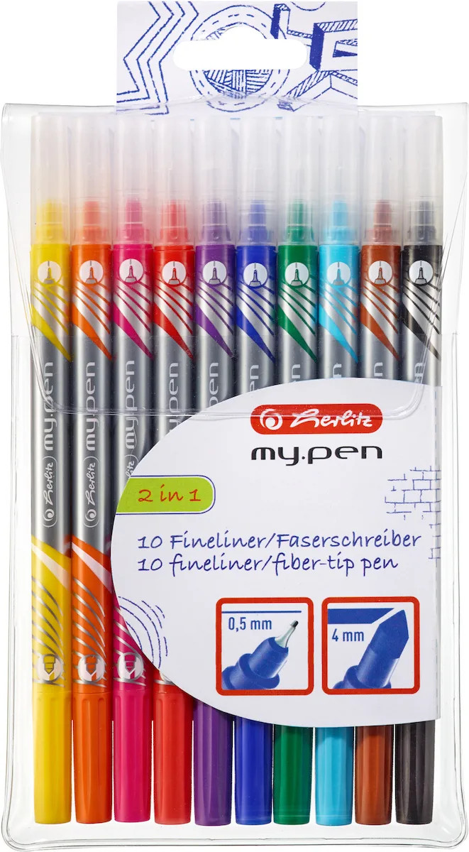 Herlitz Μαρκαδόροι Σχεδίου Σετ 10 χρώματα 11367232 Herlitz Μαρκαδόροι Σχεδίου Σετ 10 χρώματα 11367232 - Image 1