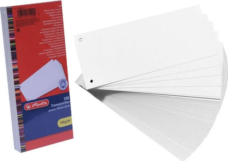 Herlitz Πλαστικά Διαχωριστικά για Έγγραφα A4 100τμχ 10843621 Herlitz Πλαστικά Διαχωριστικά για Έγγραφα A4 100τμχ 10843621 - Image 1