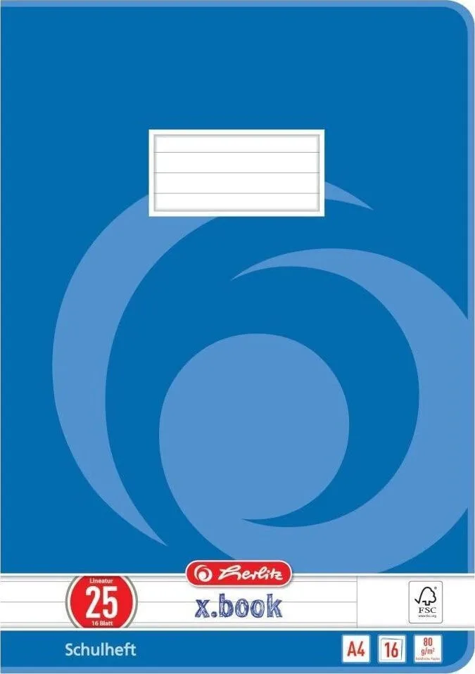Herlitz Σημειωματάριο Ριγέ Μπλε Herlitz Σημειωματάριο Ριγέ Μπλε - Image 1