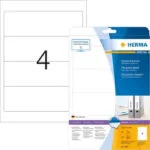 Herma 100 Αυτοκόλλητες Ετικέτες Α4 Ορθογώνιες 10315 210x297mm