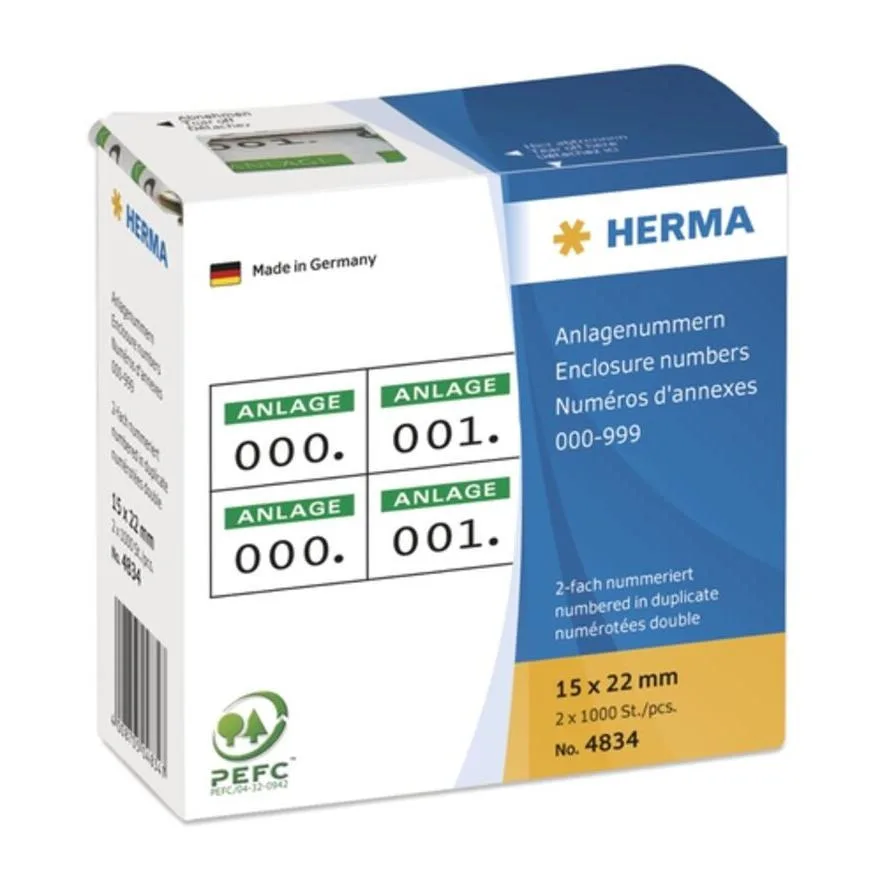 Herma 1000τμχ Αυτοκόλλητες Ετικέτες 4834 σε Πράσινο Χρώμα 15x22mm Herma 1000τμχ Αυτοκόλλητες Ετικέτες 4834 σε Πράσινο Χρώμα 15x22mm - Image 1