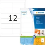 Herma 120 Αυτοκόλλητες Ετικέτες Α4 Ορθογώνιες 8628 97x42.3mm