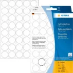 Herma 1280τμχ Αυτοκόλλητες Ετικέτες 2250 Στρογγυλές σε Λευκό Χρώμα 19mm