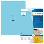 Herma 20 Αυτοκόλλητες Ετικέτες Α4 Ορθογώνιες 4423 210x297mm