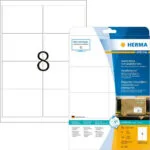 Herma 200 Αυτοκόλλητες Ετικέτες Α4 Ορθογώνιες 8331 99.1x67.7mm