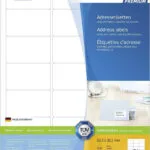 Herma 2100 Αυτοκόλλητες Ετικέτες Α4 Ορθογώνιες 10301 63.5x38.1mm