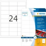 Herma 480 Αυτοκόλλητες Ετικέτες Α4 Ορθογώνιες 9538 99.1x42.3mm