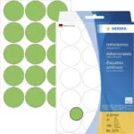 Herma 480τμχ Αυτοκόλλητες Ετικέτες 2275 Στρογγυλές σε Πράσινο Χρώμα 32mm