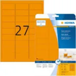 Herma 540 Αυτοκόλλητες Ετικέτες Α4 Ορθογώνιες 5141 63.5x29.6mm