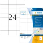Herma 600 Αυτοκόλλητες Ετικέτες Α4 Ορθογώνιες 4685 70x37mm