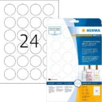 Herma 600 Αυτοκόλλητες Ετικέτες Α4 Στρογγυλές 4234 40mm