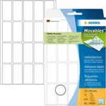 Herma 640τμχ Αυτοκόλλητες Ετικέτες 10609 Ορθογώνιες σε Λευκό Χρώμα 19x40mm