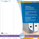 Herma 75 Αυτοκόλλητες Ετικέτες Α4 Ορθογώνιες 10185 61x297mm
