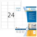 Herma 960 Αυτοκόλλητες Ετικέτες Α4 Ορθογώνιες 9537 63.3x33.9mm