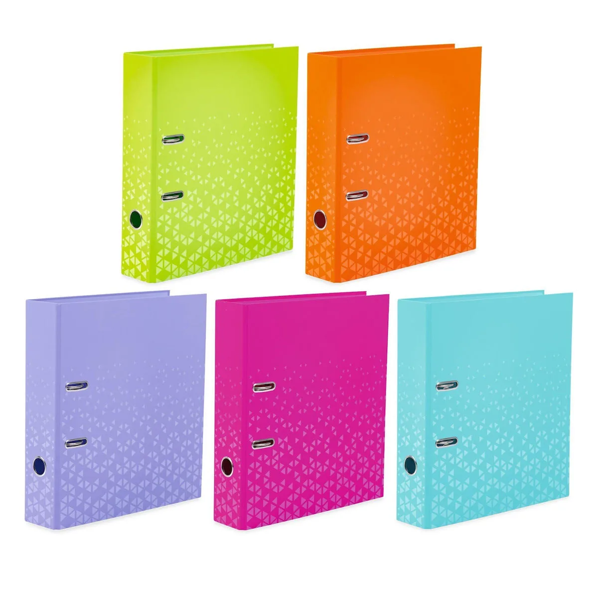 Herma A4 Folder Colors Set 5 Pieces 7 Cm Wide Children's Ring Binder Pattern Solid Color File Folder Glossy Finish Inner Print Boys Girls Herma A4 Folder Colors Set 5 Pieces 7 Cm Wide Children's Ring Binder Pattern Solid Color File Folder Glossy Finish Inner Print Boys Girls - Image 1
