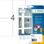 Herma Αυτοκόλλητες Ετικέτες Α4 Ορθογώνιες 105x148mm