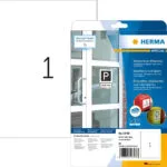 Herma Αυτοκόλλητες Ετικέτες Α4 Ορθογώνιες 210x297mm