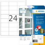 Herma Αυτοκόλλητες Ετικέτες Α4 Ορθογώνιες 66x33.8mm