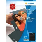 Herma Φωτοθήκες 90 X 130 Mm Οριζόντιες Μαύρες 10 Θήκες