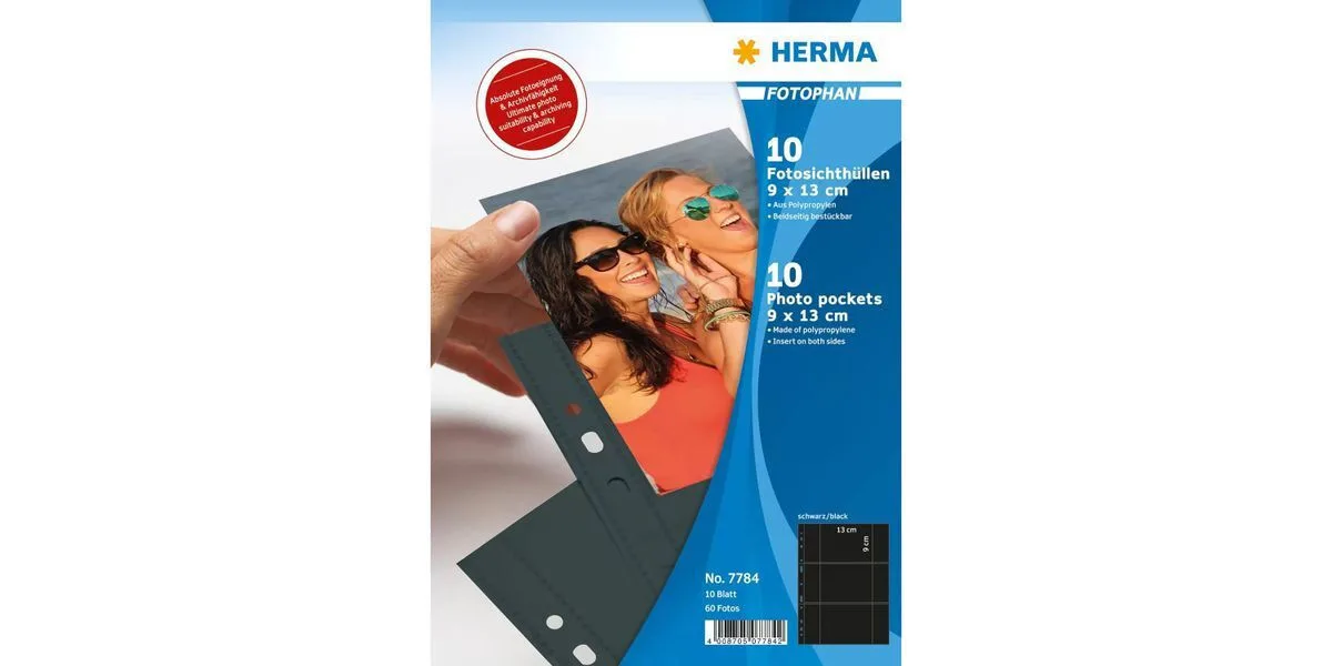 Herma Φωτοθήκες 90 X 130 Mm Οριζόντιες Μαύρες 10 Θήκες Herma Φωτοθήκες 90 X 130 Mm Οριζόντιες Μαύρες 10 Θήκες - Image 1