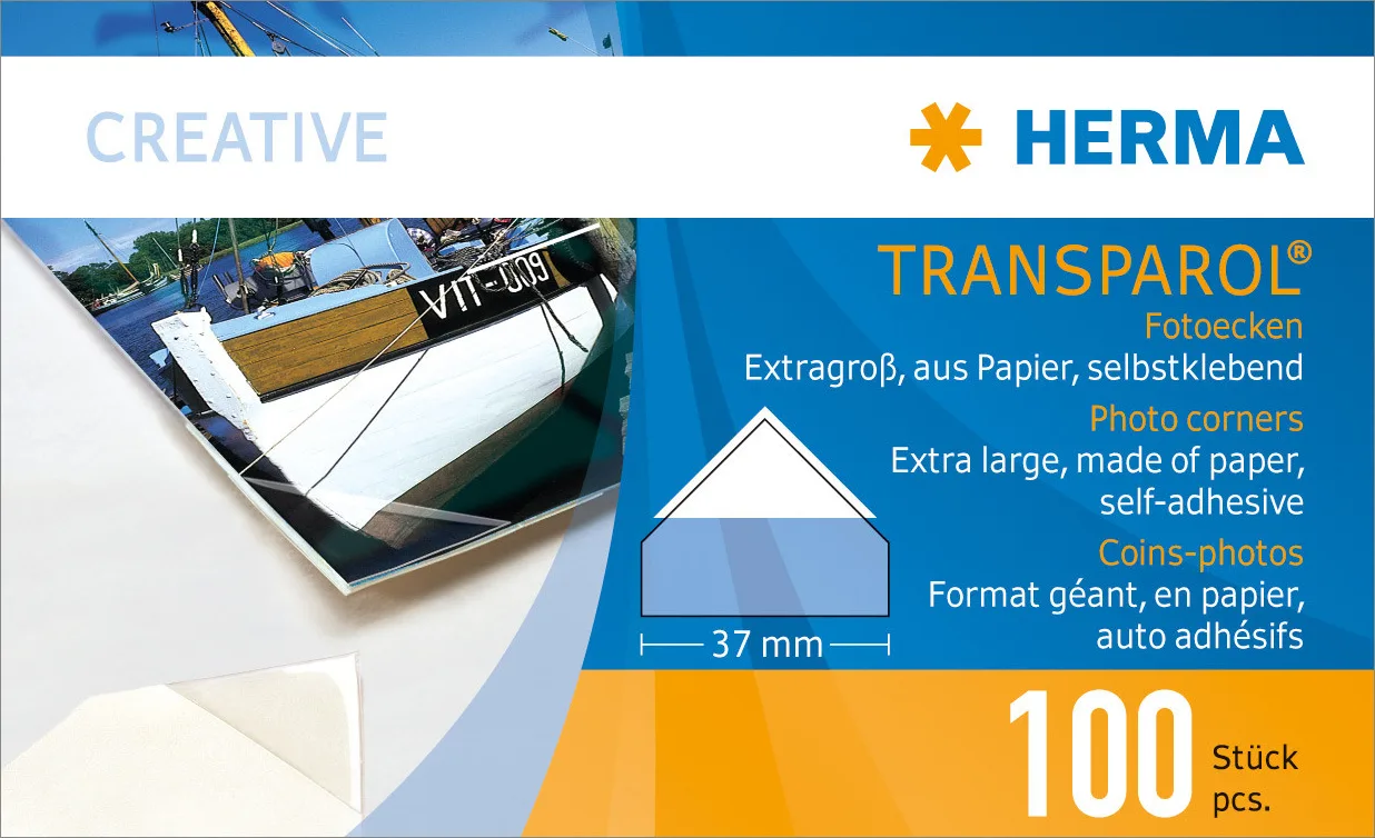 Herma Transparol Photo Corners XXL Αξεσουάρ Φωτογραφικής Μηχανής 1302 Herma Transparol Photo Corners XXL Αξεσουάρ Φωτογραφικής Μηχανής 1302 - Image 1