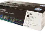 HP 128A Γνήσιο Multipack Toner Laser Εκτυπωτή Μαύρο 2τμχ (CE320AD)